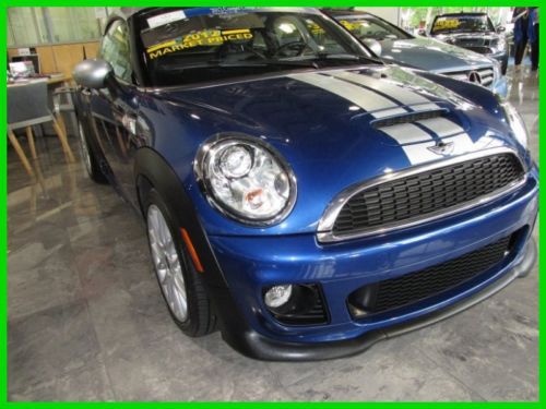 12 lightning blue / silver cooper s turbo 1.6l i4 jcw coupe *one florida owner