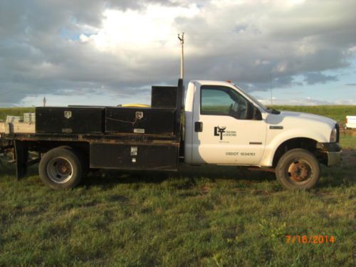 F-350 dually flatbed with knapheide utility box. 6.0 diesel 4x4, snow plow pkg