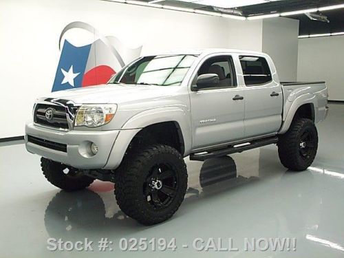 2009 toyota tacoma v6 dbl cab 4x4 lift trd rear cam 66k texas direct auto