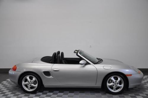 1997 porsche boxster in arctic silver with black leather interior  35700 miles.