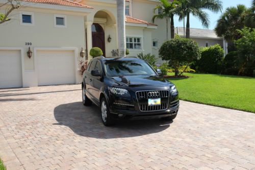 2012 audi q7 tdi premium plus black/ black with 3rd row seats