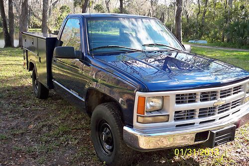 1998 chevrolet chevy c 2500 6.5 turbo diesel maintenance utility bed truck