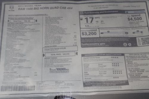 2014 RAM 1500 SLT, US $42,010.00, image 8