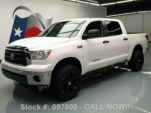 2010 toyota tundra crewmax 4x4 leather side steps 44k! texas direct auto