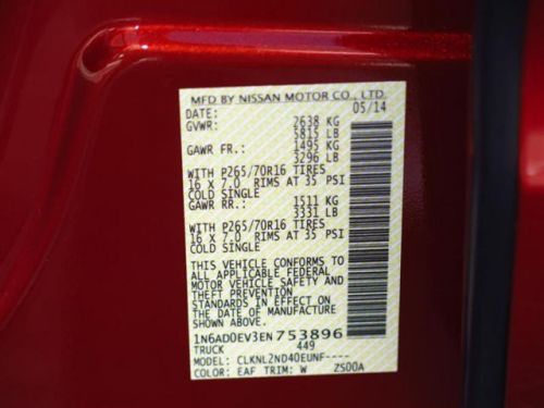 2014 Nissan Frontier SV, US $28,661.00, image 3