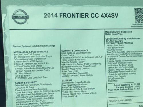 2014 Nissan Frontier SV, US $28,661.00, image 4