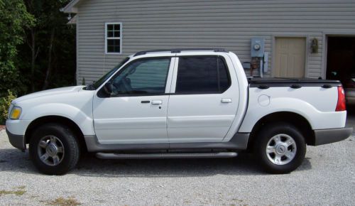 2003 ford explorer sport trac xlt sport utility 4-door 4.0l white all pwr 2owner