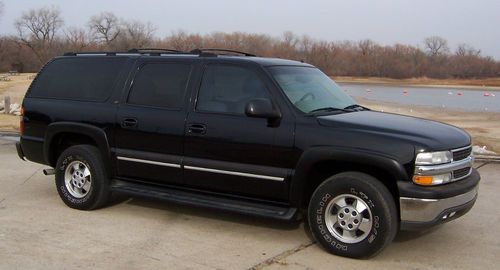 2002 chevrolet suburban lt heated leather-5.3vortec v/8-third seat-2nd row bkts.