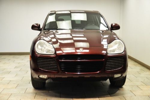 2004 porsche cayenne turbo red/black navigation air ride