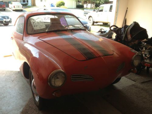 1966 Volkswagen Karmann Ghia 44k Red Coupe posche, image 7