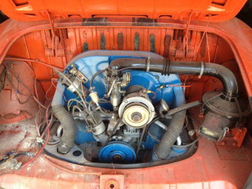 1966 Volkswagen Karmann Ghia 44k Red Coupe posche, image 14