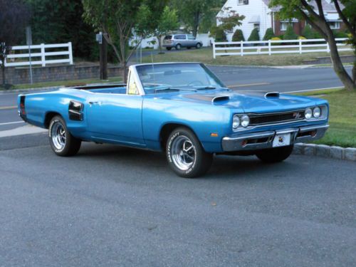 1969 dodge coronet r/t badged convertible excellent cruiser 71k original miles