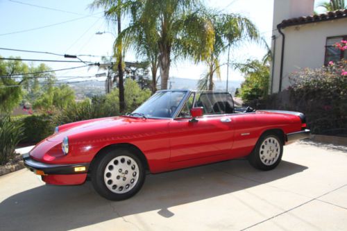 1988 alfa romeo spider graduate convertible 2-door 2.0l