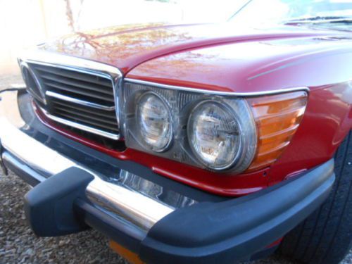 1988 Mercedes 560SL, Signal Red, Palomino, LOW MILES, Hardtop Convertible, image 14