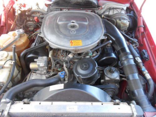 1988 Mercedes 560SL, Signal Red, Palomino, LOW MILES, Hardtop Convertible, image 22