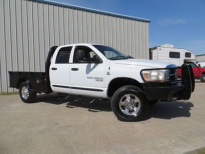 06 ram 2500 lone-star 5.9 h.o cummins (6spd) manual 4x4 cm flat-bed ranch-hand !