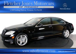 2012 black on bladck s550 sport, amg wheels, mb certified, premium ii package!