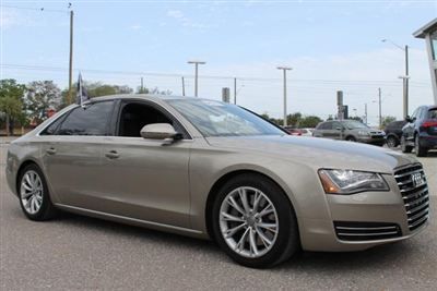 2011 white audi a8 l 4door sedan