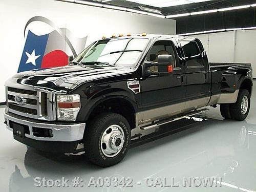 2010 ford f350 lariat crew diesel drw 4x4 dvd video 38k texas direct auto