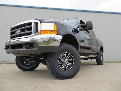 00 f250 lariat (7.3) lifted 4x4 (brand new bfgsxmbs) crew short-bed carfax tx $