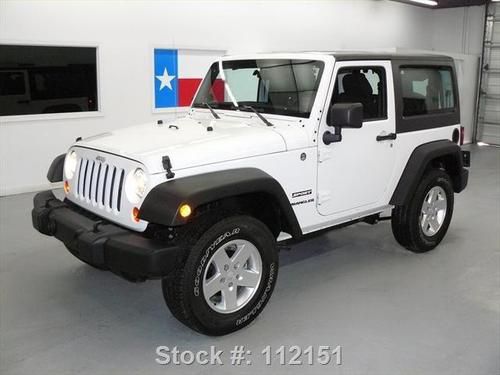 2012 jeep wrangler sport hard top 4x4 3.6l v6 auto 21k texas direct auto