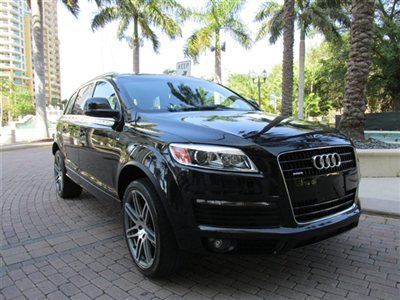 Black audi q7 prestige s-line awd premium pano navi  very sharp