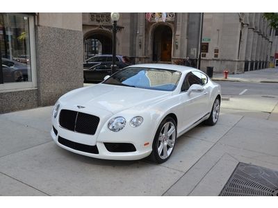 2013 bentley gt v8 glacier white linen interior $204,000 msrp!! new car!!!