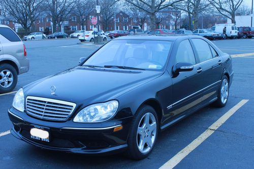 2004 mercedes-benz s600 amg black ext/tan interior