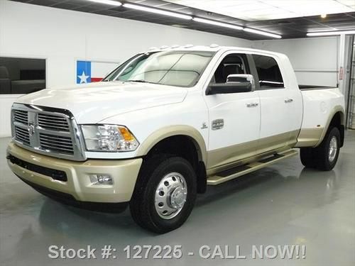 2012 dodge ram 3500 laramie longhorn mega 4x4 diesel 6k texas direct auto