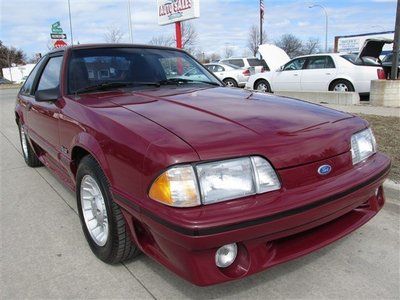 Red coupe manual 5.0 clean title finance air auto power stereo ac