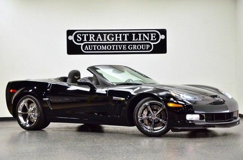 2011 chevrolet corvette grand sport convertible 3lt black low miles