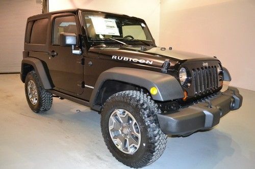 New 2013 jeep wrangler 2dr rubicon hard top automatic black free ship l@@k