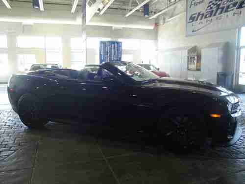 SINISTER TRIPLE BLACK NEW CAMARO CONVERTIBLE ZL1 WITH CARBON FIBER HOOD 6-SPD!, US $61,990.00, image 19
