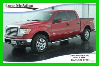 11 xlt! 3.5 v6 ecoboost! super crew! 4x4! sat radio! low miles! we finance!