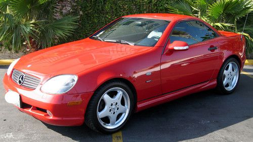 ********1999 mercedes slk230 amg sport kompressor magma red convertible********