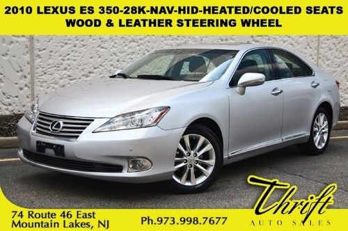 2010 lexus es 350-28k-nav-hid-heated/cooled seats-wood &amp; leather steering wheel