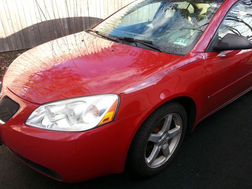 2007 pontiac g6 gt red