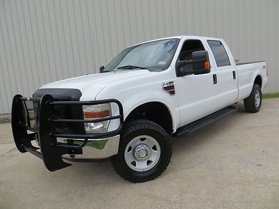 08 f250 6.4l turbo-diesel 4x4 crew lwb 1-owner carfax aux. tank strong cheap tx$