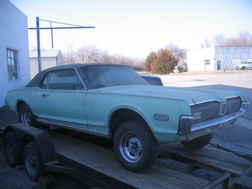 1968 cougar good muscle car project barn find patina