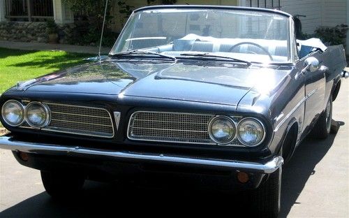 1963 pontiac tempest convertible 70,966 original miles 1 repaint original