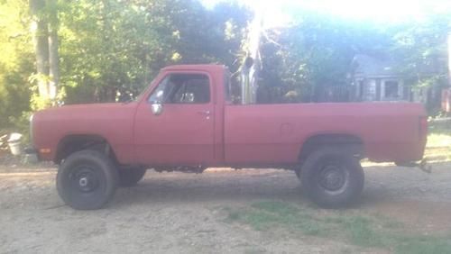 *relisting due to bad ebayer*1991 dodge 4x4 w-250 5.9 cummins 5 speed manual