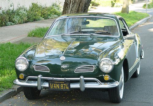1968 vw karmann ghia, racing green, reliable daily driver, original black plates