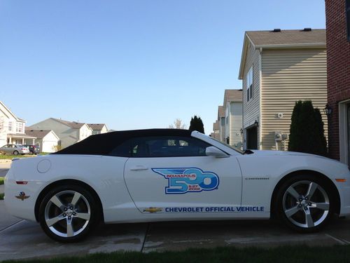 2012 chevrolet camaro 2ss indianapolis 500 festival car 400 hp white convertible