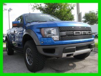 10 blue svt 6.2l v8 4wd truck *graphics *tailgate step *sony navigation *low mi