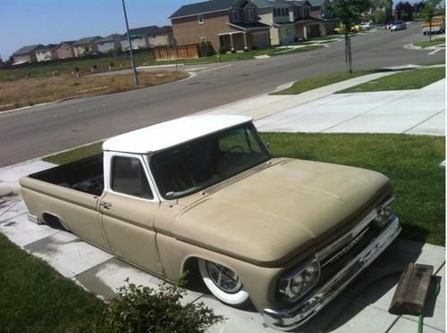 1966 c-10 , sectioned 3'' , porterbuilt dropmember, accuair , 59-60 impala dash