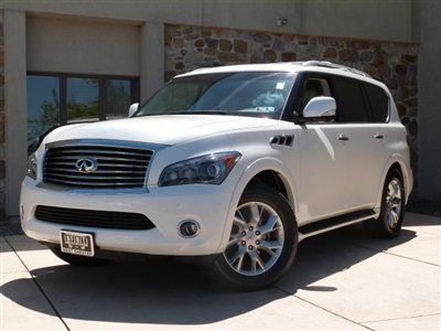 2012 infiniti qx56 awd 7-passenger, rear dvd entertainment, navigation