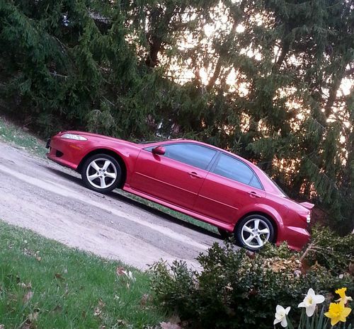 2004 mazda 6 s sports sedan 4-door 3.0l 5spd manual redfire metallic