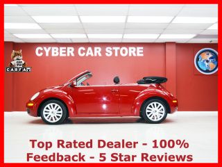 New beetle convertible. auto se. car fax certified one florida owner &amp; like new.