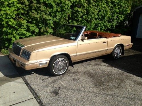 1983 chrysler lebaron  convertible mark cross