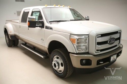 2013 drw king ranch crew 4x4 navigation sunroof leather heated v8 diesel sync